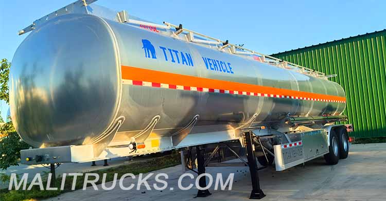 2 Axle Aluminum Tanker Trailer for Sale in Mali