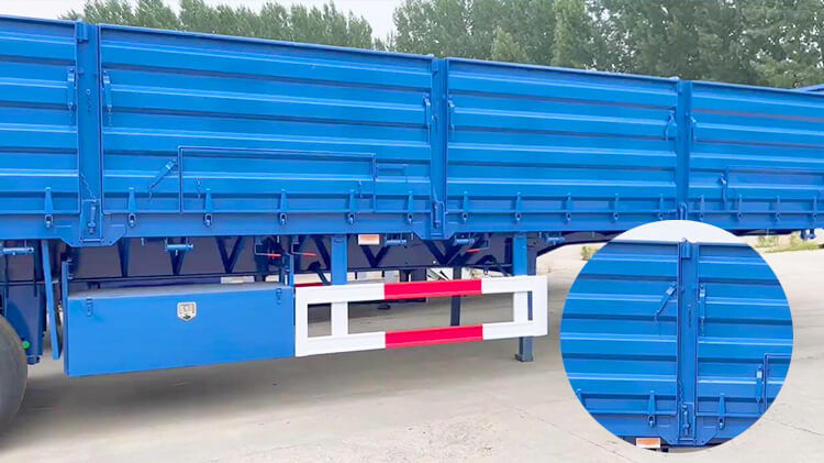 3 Axle 60ton Side Wall Semi Trailer for Sale in Mali