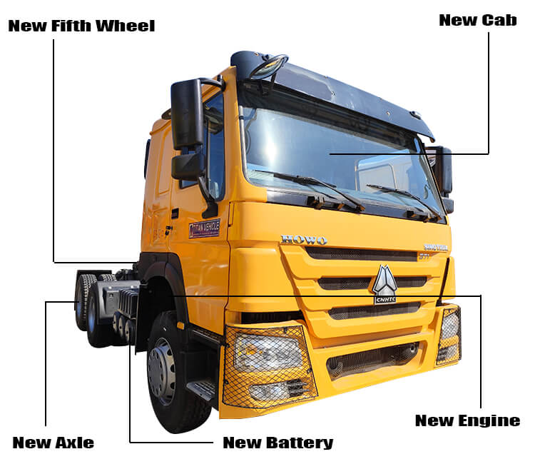 Second Hand 371 Sinotruk Howo Tractor Truck Price in Mali