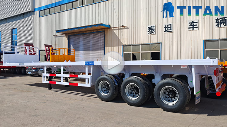 Flatbed Container Truck Trailer for Sale in Mali