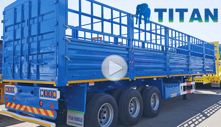 3 axle Fence Cargo Trailer for Sale in Mali