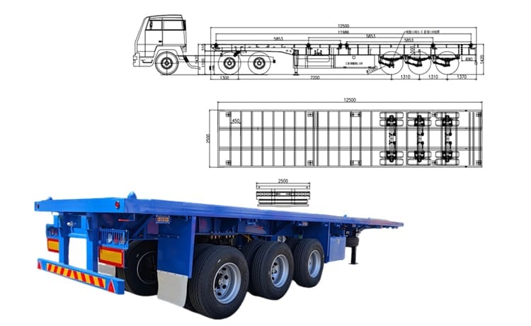 Flatbed Tractor Trailer for Sale in Mali