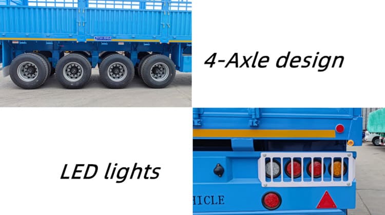 4 Axle 80 Tons Fence Trailer for Sale in Mali