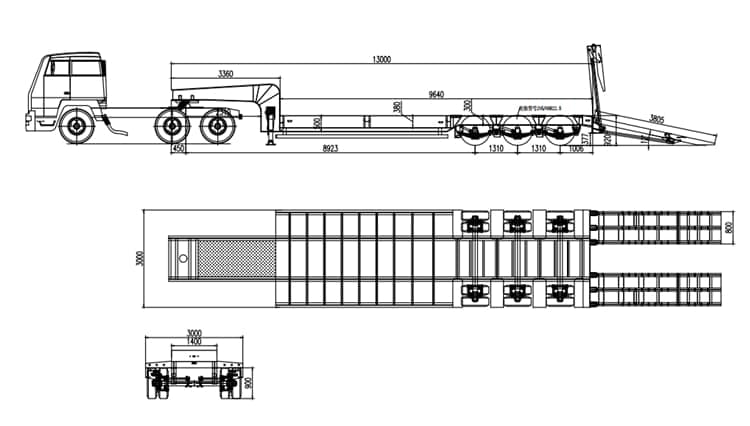 Semi Low Loader Trailer for Sale in Mali