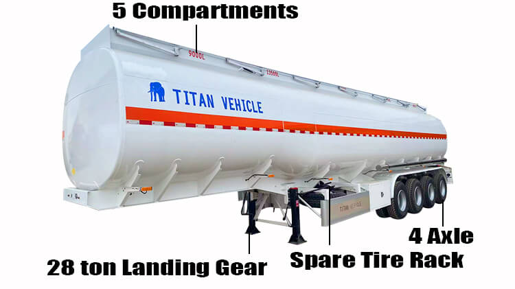4 Axle Fuel Tanker Trailer for Sale in Mali