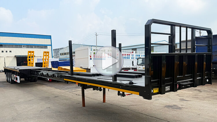 3 Axle Extendable Flatbed Trailer for Sale in Mali