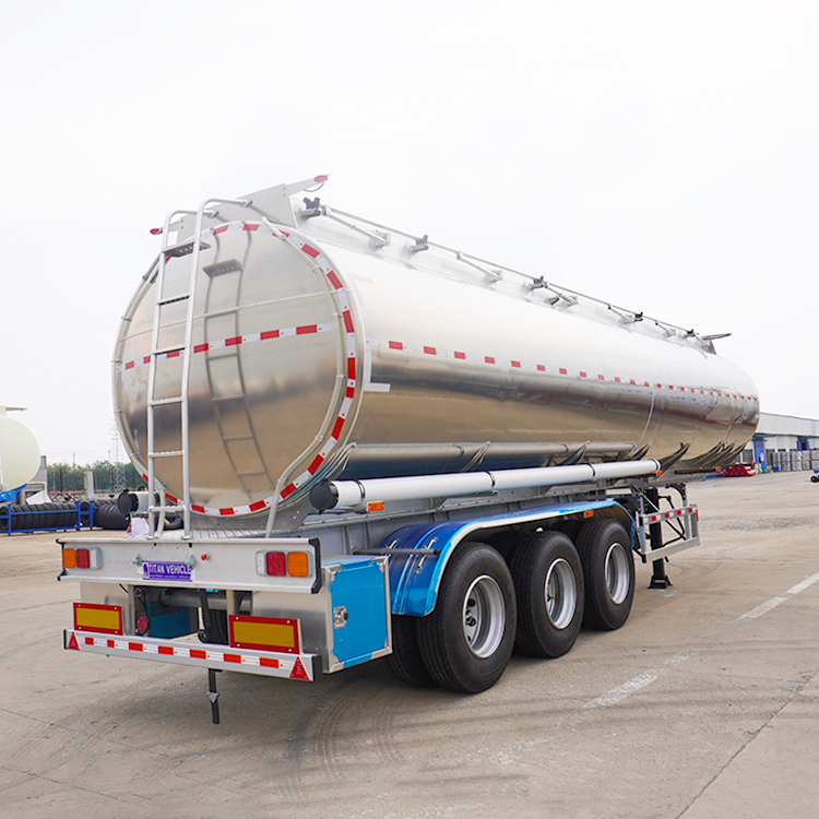 3 Axle 45000 Liters Aluminum Gasoline Tanker