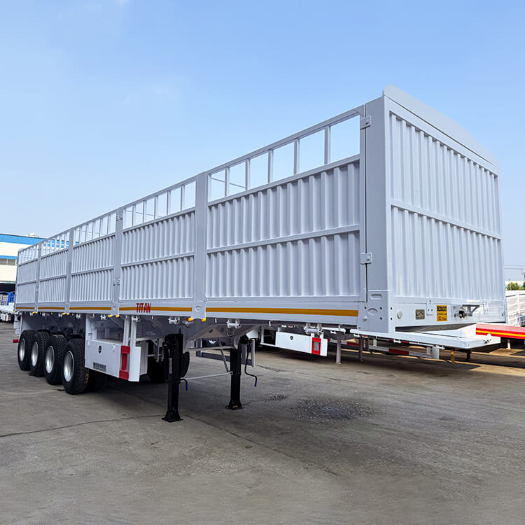 4 Axle Cargo Fence Semi Trailer