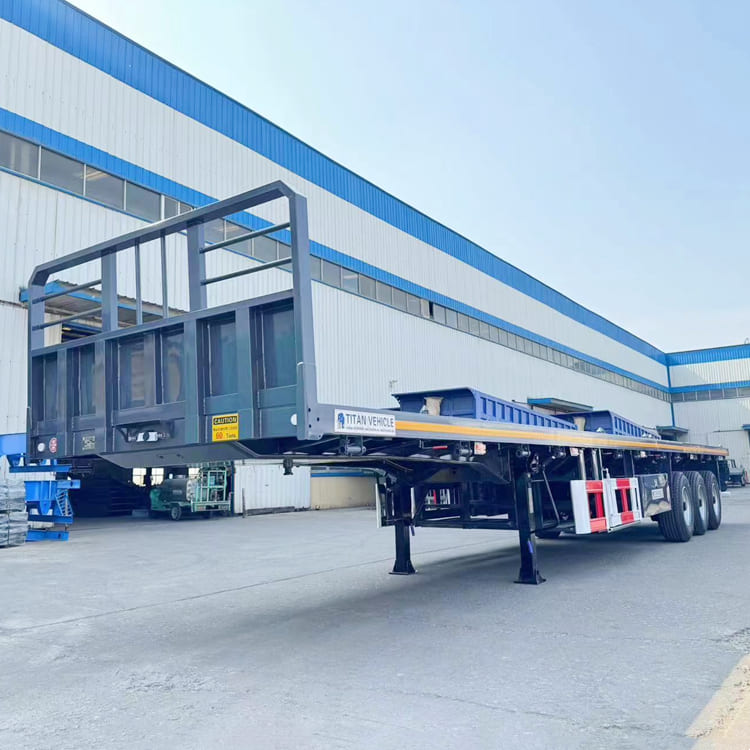 3 Axle Flat Bed Semi Trailer